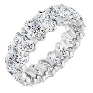 4 1/3 Ctw Oval Lab-Grown Diamond Eternity Band
