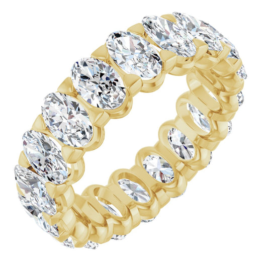 4 1/3 Ctw Oval Lab-Grown Diamond Eternity Band