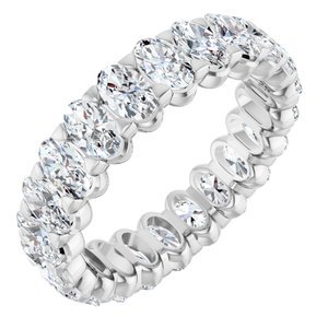 5 1/3 Ctw Oval Lab-Grown Diamond Eternity Band
