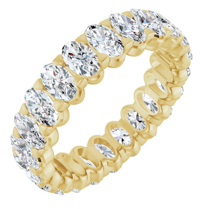 5 1/3 Ctw Oval Lab-Grown Diamond Eternity Band