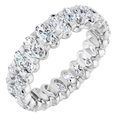5 1/3 Ctw Oval Lab-Grown Diamond Eternity Band
