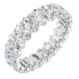 5 Ctw Oval Lab-Grown Diamond Eternity Band