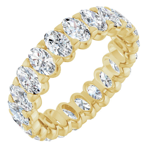 5 Ctw Oval Lab-Grown Diamond Eternity Band