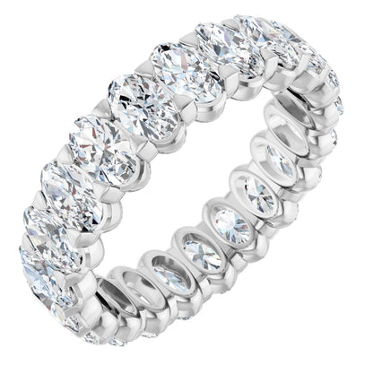 5 Ctw Oval Lab-Grown Diamond Eternity Band