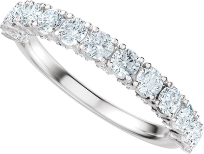 1 Ctw Lab-Grown Diamond Anniversary Band - White Gold - Lab Grown Diamond