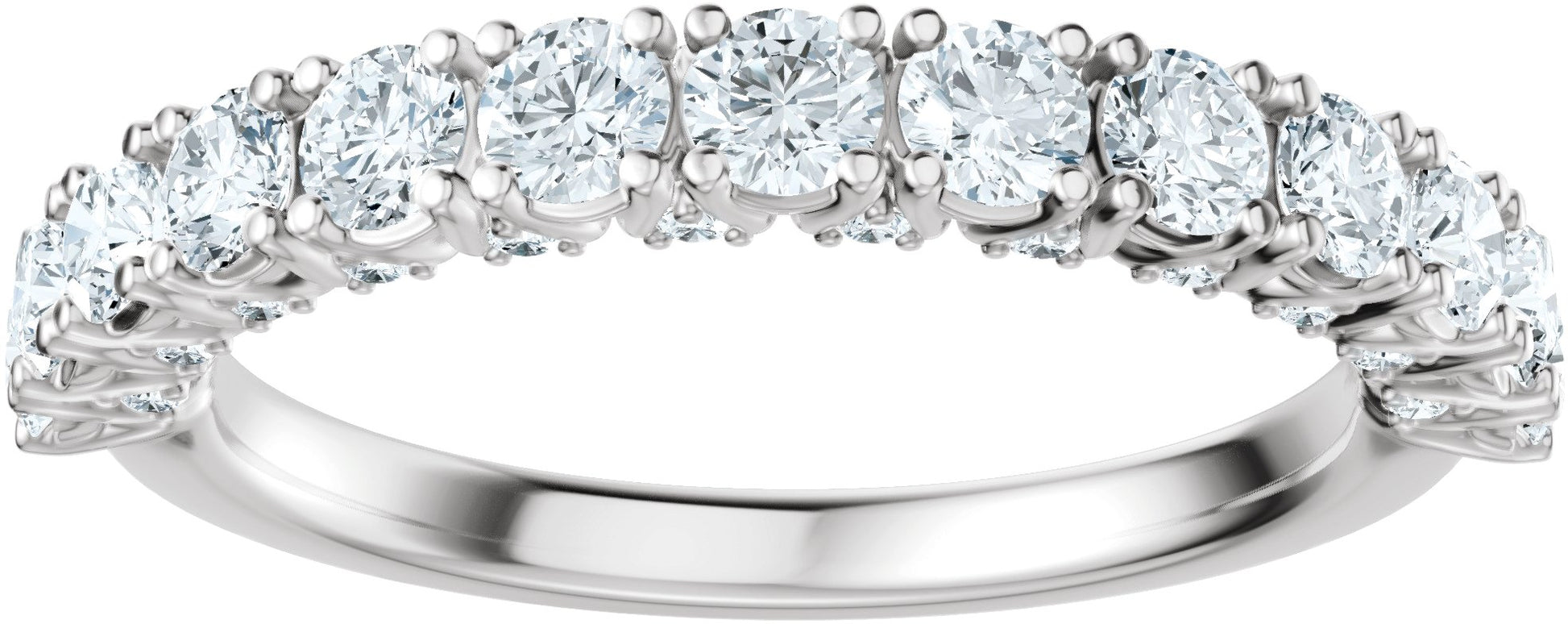 1 Ctw Lab-Grown Diamond Anniversary Band - White Gold - Lab Grown Diamond