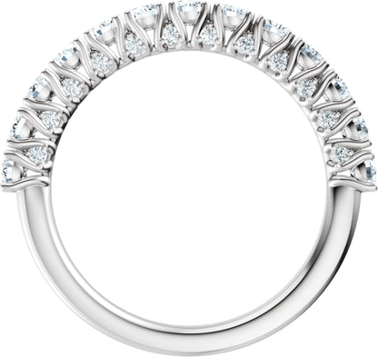 1 Ctw Lab-Grown Diamond Anniversary Band - White Gold - Lab Grown Diamond