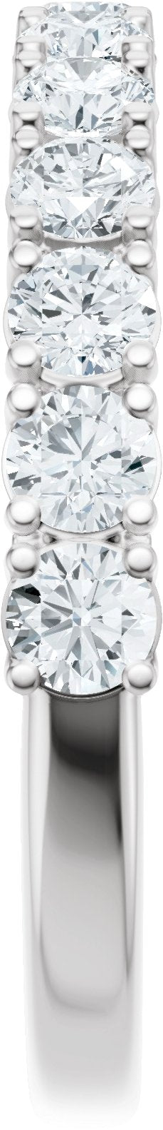 1 Ctw Lab-Grown Diamond Anniversary Band - White Gold - Lab Grown Diamond