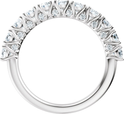 1 1/5 Ctw Lab-Grown Diamond Anniversary Band - White Gold - Lab Grown Diamond