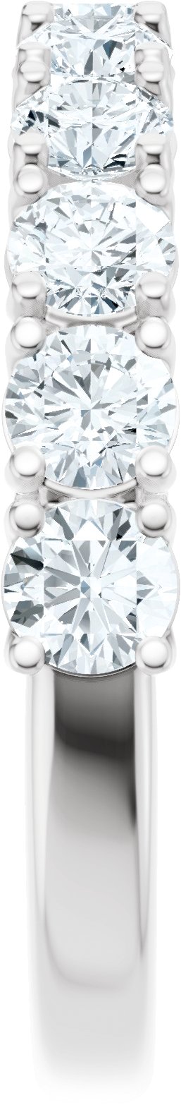1 1/5 Ctw Lab-Grown Diamond Anniversary Band - White Gold - Lab Grown Diamond