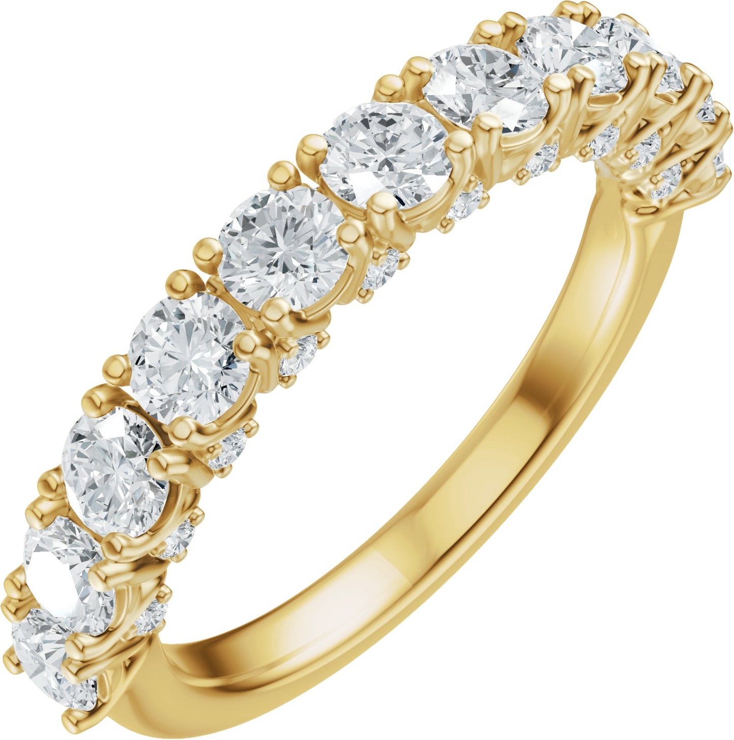 1 1/5 Ctw Lab-Grown Diamond Anniversary Band