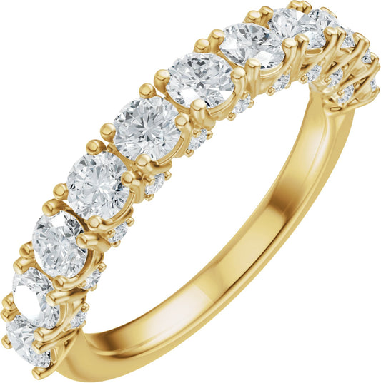 1 1/5 Ctw Lab-Grown Diamond Anniversary Band