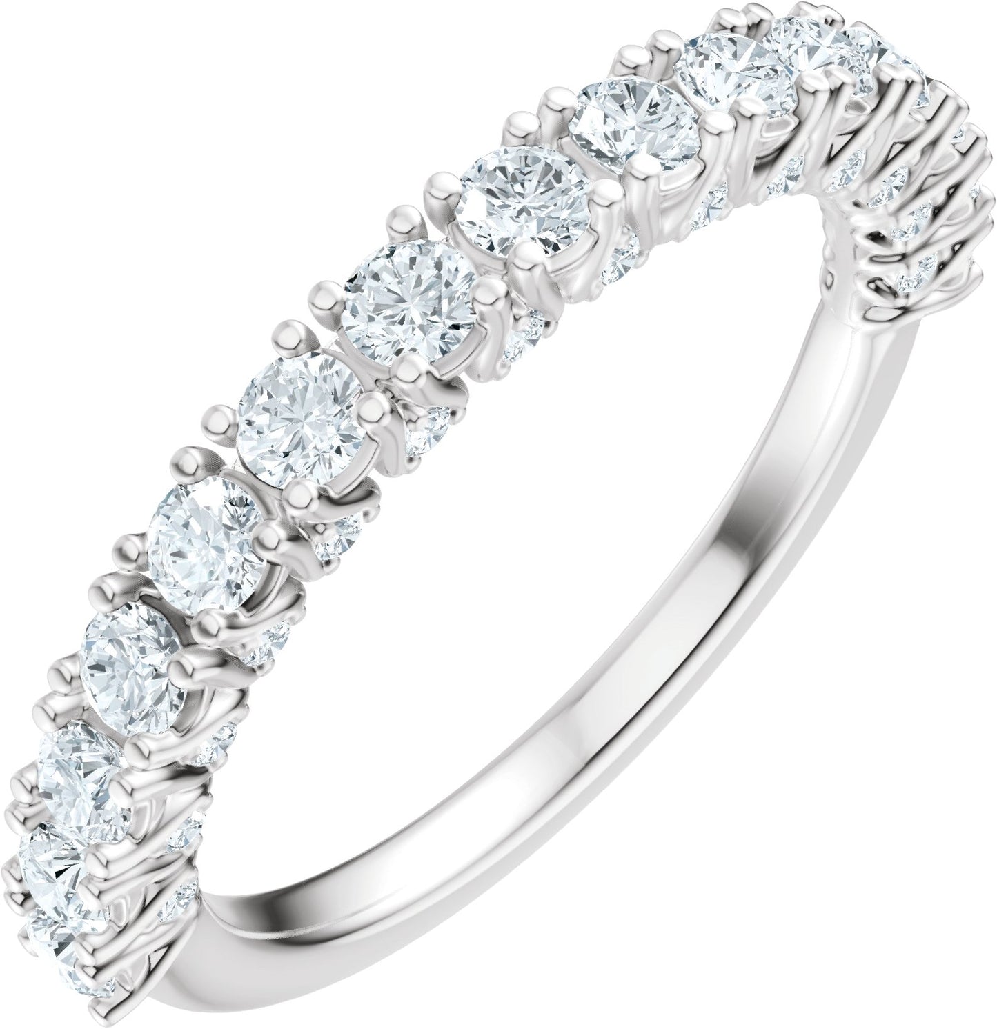 7/8 Ctw Lab-Grown Diamond Anniversary Band - White Gold - Lab Grown Diamond