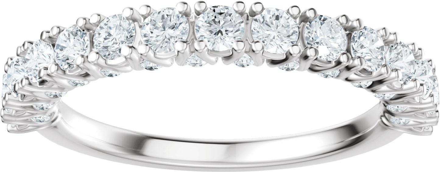 7/8 Ctw Lab-Grown Diamond Anniversary Band - White Gold - Lab Grown Diamond