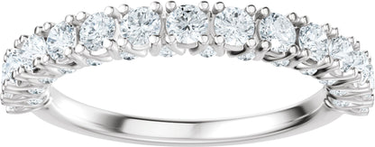 7/8 Ctw Lab-Grown Diamond Anniversary Band - White Gold - Lab Grown Diamond