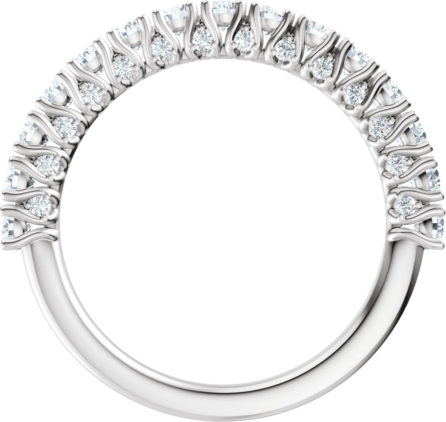 7/8 Ctw Lab-Grown Diamond Anniversary Band - White Gold - Lab Grown Diamond