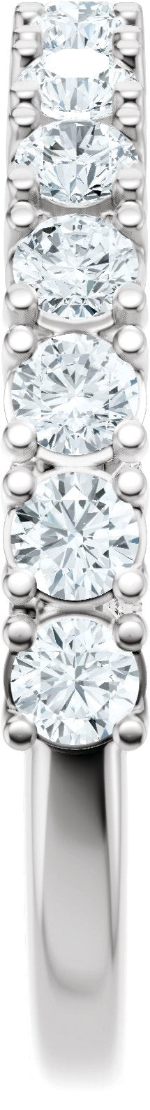 7/8 Ctw Lab-Grown Diamond Anniversary Band - White Gold - Lab Grown Diamond
