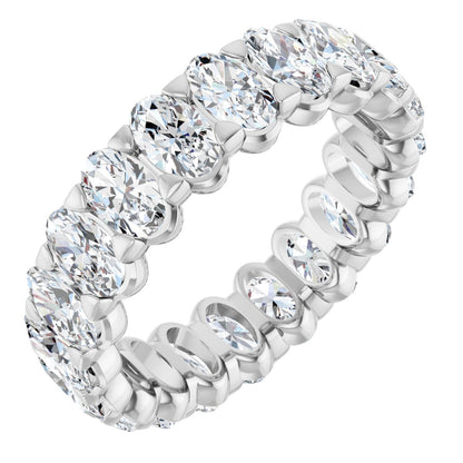 4 3/4 Ctw Oval Lab-Grown Diamond Eternity Band