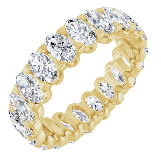 4 3/4 Ctw Oval Lab-Grown Diamond Eternity Band
