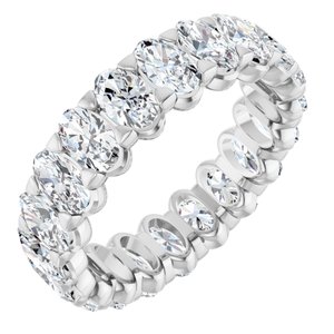 4 3/4 Ctw Oval Lab-Grown Diamond Eternity Band