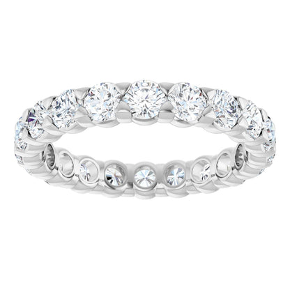 1 1/2 Ctw Lab-Grown Diamond Eternity Band - White Gold - Lab Grown Diamond