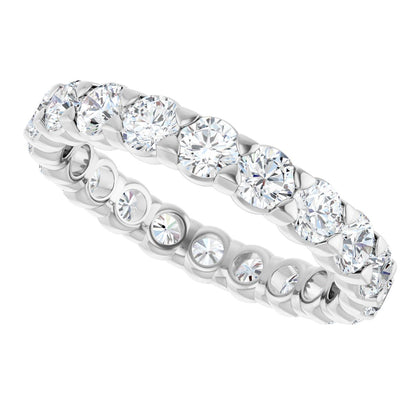 1 1/2 Ctw Lab-Grown Diamond Eternity Band - White Gold - Lab Grown Diamond