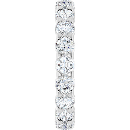 1 1/2 Ctw Lab-Grown Diamond Eternity Band - White Gold - Lab Grown Diamond