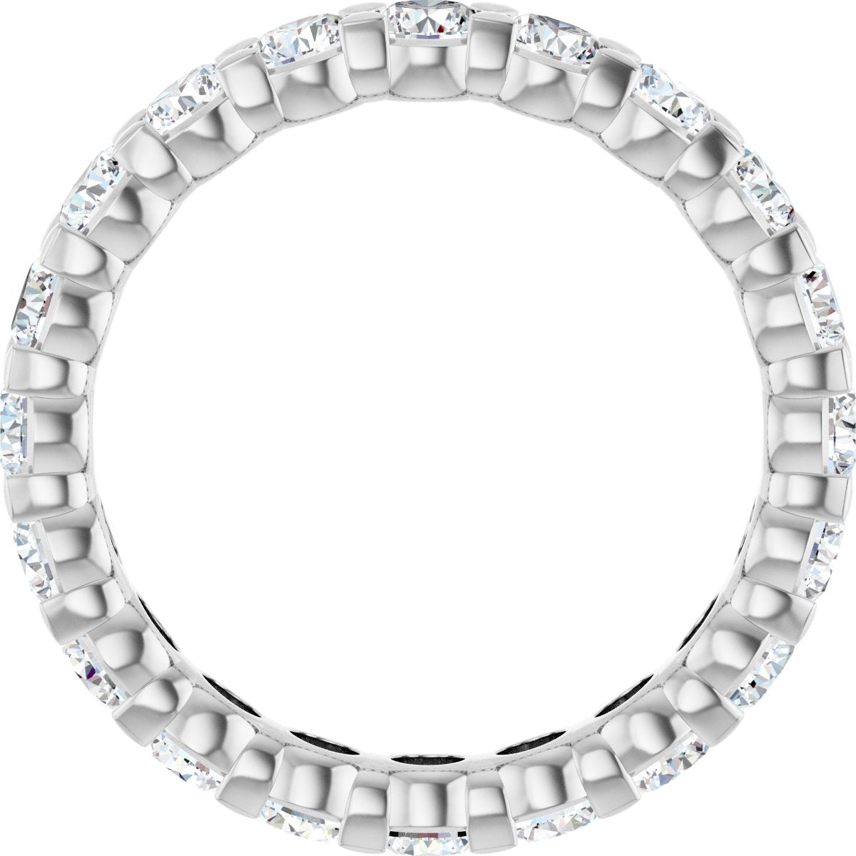 1 1/2 Ctw Lab-Grown Diamond Eternity Band - White Gold - Lab Grown Diamond