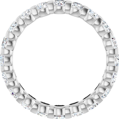 1 1/2 Ctw Lab-Grown Diamond Eternity Band - White Gold - Lab Grown Diamond