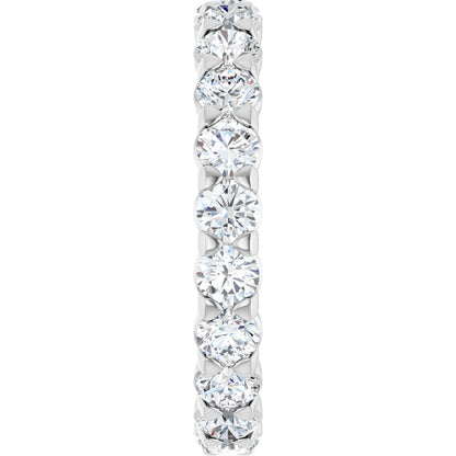 1 5/8 Ctw Lab-Grown Diamond Eternity Band - White Gold - Lab Grown Diamond