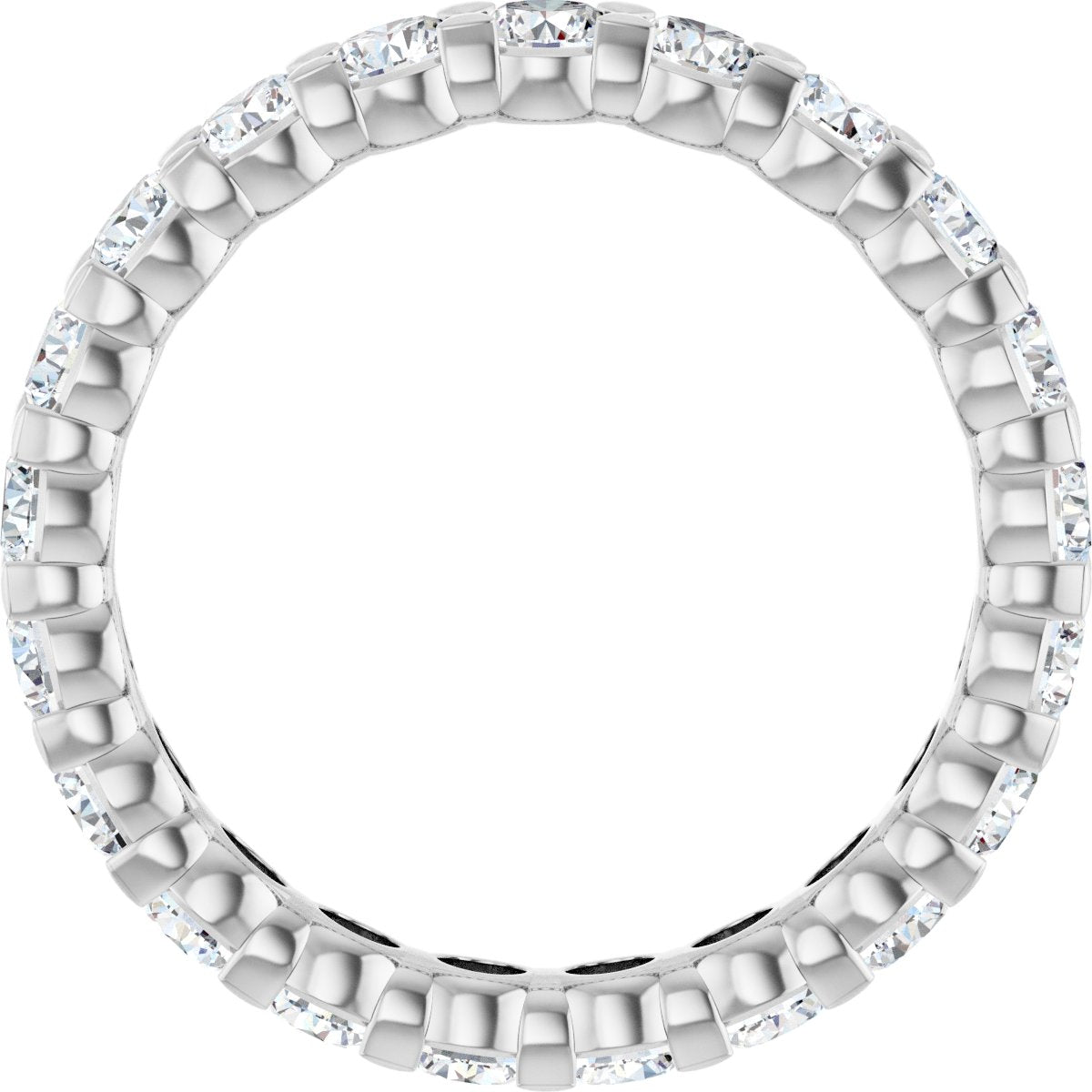 1 5/8 Ctw Lab-Grown Diamond Eternity Band - White Gold - Lab Grown Diamond