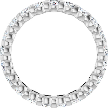 1 5/8 Ctw Lab-Grown Diamond Eternity Band - White Gold - Lab Grown Diamond