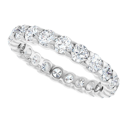 1 5/8 Ctw Lab-Grown Diamond Eternity Band - White Gold - Lab Grown Diamond