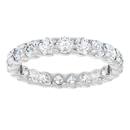 1 5/8 Ctw Lab-Grown Diamond Eternity Band - White Gold - Lab Grown Diamond