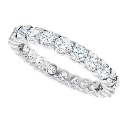 1 3/4 Ctw Lab-Grown Diamond Eternity Band - White Gold - Lab Grown Diamond