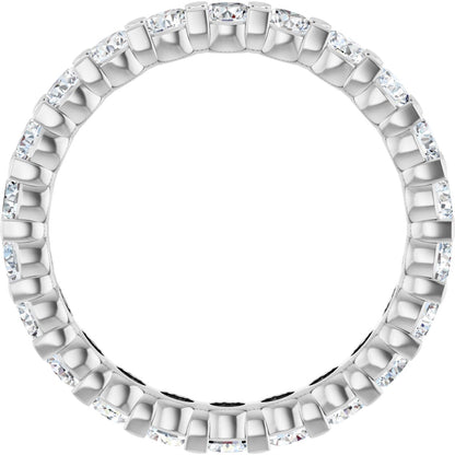 1 3/4 Ctw Lab-Grown Diamond Eternity Band - White Gold - Lab Grown Diamond