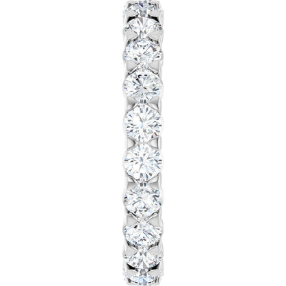 1 3/4 Ctw Lab-Grown Diamond Eternity Band - White Gold - Lab Grown Diamond