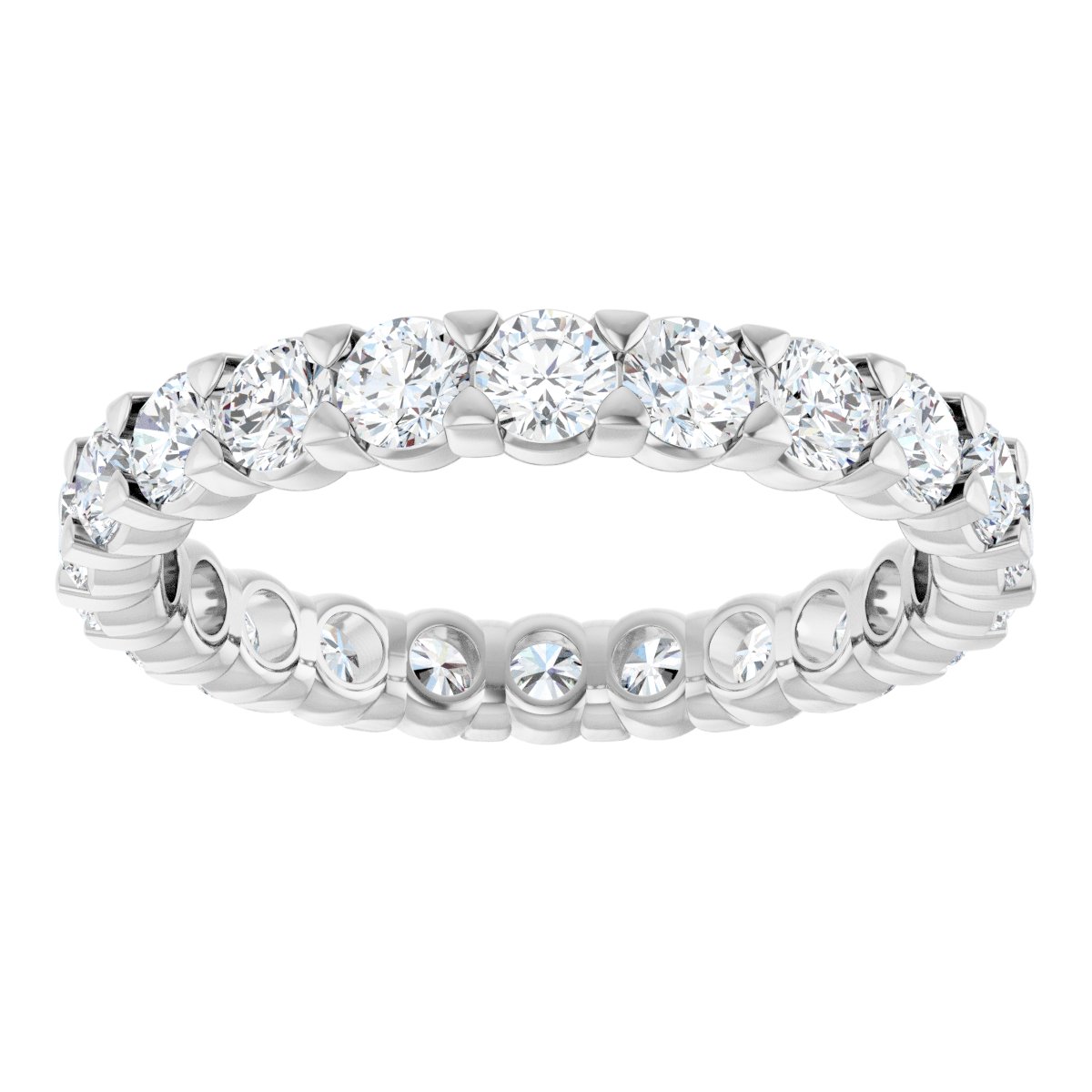 1 3/4 Ctw Lab-Grown Diamond Eternity Band - White Gold - Lab Grown Diamond