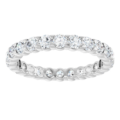 1 9/10 Ctw Lab-Grown Diamond Eternity Band - White Gold - Lab Grown Diamond