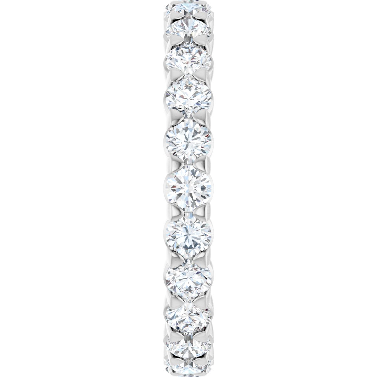 1 9/10 Ctw Lab-Grown Diamond Eternity Band - White Gold - Lab Grown Diamond