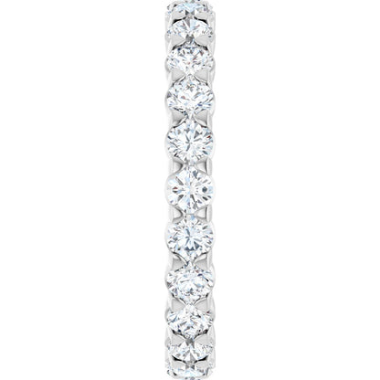 1 9/10 Ctw Lab-Grown Diamond Eternity Band - White Gold - Lab Grown Diamond