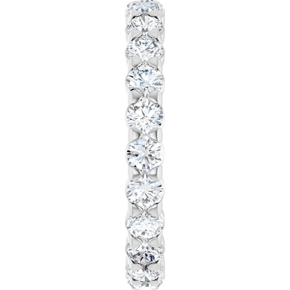 1 7/8 Ctw Lab-Grown Diamond Eternity Band - White Gold - Lab Grown Diamond