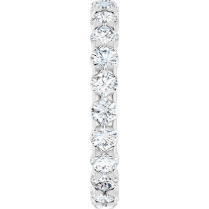 1 7/8 Ctw Lab-Grown Diamond Eternity Band - White Gold - Lab Grown Diamond