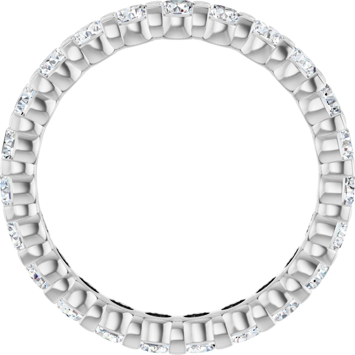 1 7/8 Ctw Lab-Grown Diamond Eternity Band - White Gold - Lab Grown Diamond