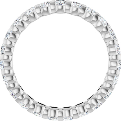 1 7/8 Ctw Lab-Grown Diamond Eternity Band - White Gold - Lab Grown Diamond