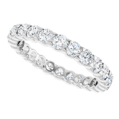 1 9/10 Ctw Lab-Grown Diamond Eternity Band - White Gold - Lab Grown Diamond