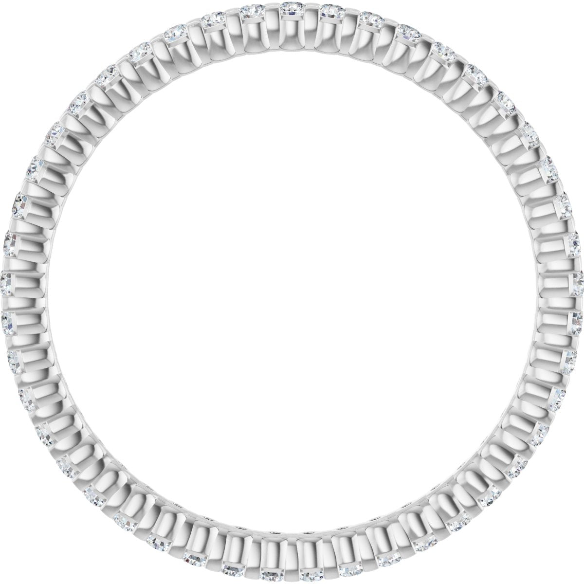 1/2 Ctw Lab-Grown Diamond Eternity Band - White Gold - Lab Grown Diamond