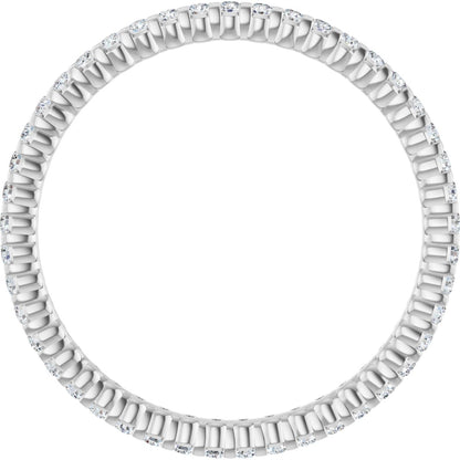 1/2 Ctw Lab-Grown Diamond Eternity Band - White Gold - Lab Grown Diamond