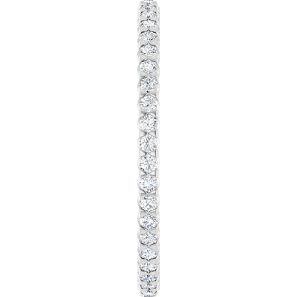 1/2 Ctw Lab-Grown Diamond Eternity Band - White Gold - Lab Grown Diamond