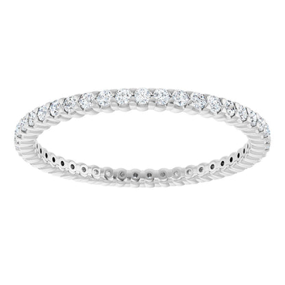 1/2 Ctw Lab-Grown Diamond Eternity Band - White Gold - Lab Grown Diamond